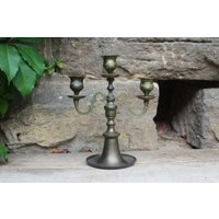 Messing Kerzenleuchter 3 Flammig Boho Vintage 60Er 70Er Jahre Made in India Messing Kerzenleuchter 3 Flammig Boho Vintage 60Er 70Er Jahre Made in India von VintageKreativecke