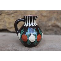 Mini Vase Henkelvase Vintage Majolika Keramik Pozdisovice Czechoslovakia 60Er 70Er Jahre Mini Vase Henkelvase Vintage Majolika Keramik Pozdisovice Czechoslovakia 60Er 70Er Jahre von VintageKreativecke