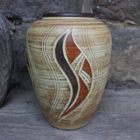 Ritzdekor Vase Form 20 Akru Keramik Midcentury Wgp 50Er 60Er Jahre von VintageKreativecke
