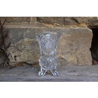 Vase Fußvase 24 % Bleikristall Anna Hütte Stern Dekor 60Er 70Er Jahre Ddr Vase Fußvase 24 % Bleikristall Anna Hütte Stern Dekor 60Er 70Er Jahre Ddr von VintageKreativecke