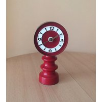 Space Age Tischuhr Vintage Retro Uhr Kaminuhr von VintageLampWorld