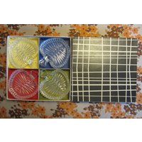 Set Of Four Glass/Crystal "Apple Small Bowls" in The Original Box - 1950S von VintageLisboa506070