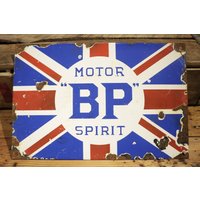 Acc730 Bp Motor Spirit Tankstellenschild Email von VintageLivingGars