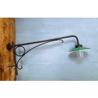 Anno04 Antike Aussenlampe Mit Emaille Schirm Anno04 Antike Aussenlampe Mit Emaille Schirm von VintageLivingGars