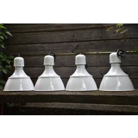 Ke120 Emaille Hängelampe/Deckenlampe/Tulpenlampe/Industrie von VintageLivingGars