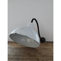 Ke1363 Emaille Wandlampe Hoflampe Stalllampe Ke1363 Emaille Wandlampe Hoflampe Stalllampe von VintageLivingGars