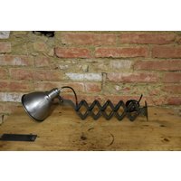 Ke309 Antike Wand Scheren Lampe/Blech Schirm Lampe/ von VintageLivingGars