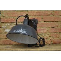 Ke377 Antike Emaille Lampe/Scheren/Wandlampe Fabriklampe von VintageLivingGars