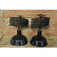 Ke392 Scherenlampe/ Deckenlampe/Industrielampe/Fabrik/Emaille von VintageLivingGars