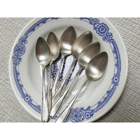 Alpacca Esslöffel 6Er Set Alpaka Aus Estland Vintage Silber Besteck von VintageMamasFinds