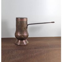 Antiker Kupfer-Schokoladentopf - Schokoladenhersteller Rustikales Kochgeschirr Bauernhausdekor von VintageMemoryChest