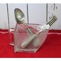 Vintage Löffel Und Gabeln, Silberbesteck - Nickel Silber Besteck Geschirr 6 Gabeln von VintageMemoryChest