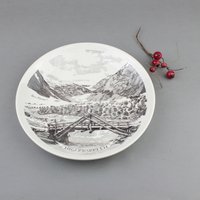 Norwegen Dekorativer Vintage Teller "Nigardsbreen" von VintageMuseumShop