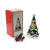 Vintage Handgemachte Keramik Weihnachtsbaum Kerzenhalter von VintageMuseumShop