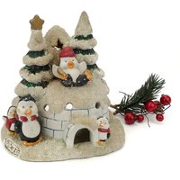 Vintage Handgemachter Weihnachts-Iglu Kerzenständer von VintageMuseumShop