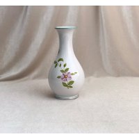 Weiße Porzellan Blumenvase Für Wohnkultur Leda Bavaria von VintageMuseumShop