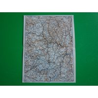 Alte Landkarte Von Luxemburg - 1910 Altertümlicher Druck Über Großherzogtum Longwy Arlon Diekirch Bitburg Saarburg Grevenmacher 16x21C 6x8" von VintageOldMaps