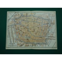 Leiden Alte Karte Von Leiden 1910 Original Antike Über Zuid-Holland - Oude Kaart Antieke Plattegrond Van Stadtplan De Ville Leiden Alte Karte Von Leiden 1910 Original Antike Über Zuid-Holland - Oude Kaart Antieke Plattegrond Van Stadtplan De Ville von VintageOldMaps