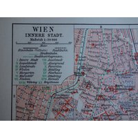Wien Alter Stadtplan Von Wien - 1913 Original Antiker Detailreicher Druck Vintage Landkarten Stadt Wenen Vienne De Ville 23x33cm Wien Alter Stadtplan Von Wien - 1913 Original Antiker Detailreicher Druck Vintage Landkarten Stadt Wenen Vienne De Ville 23x33cm von VintageOldMaps