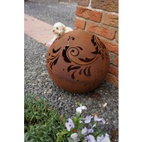 Deko Kugel "Barock" - Edelrost Exklusive Gartendeko von VintageOneDeko