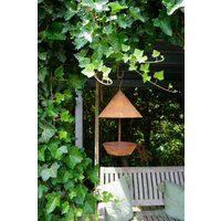 Edelrost Vogelhaus Rund Mit Säule Edelrost Vogelhaus Rund Mit Säule von VintageOneDeko