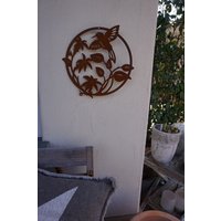 Schild "Kolibri" Zum Hängen - Edelrost Dekoring Rostdeko Vogel von VintageOneDeko