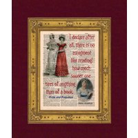 stolz & Vorurteil Kunstdruck "Reading Books" 1903-Wörterbuch-Seite." von VintagePapertrails