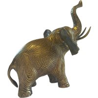 Mid Century Messing Elefant ~ Hollywood Regency Ära Figur Schreibtisch Büro Briefbeschwerer Dschungel Deko von VintageParamour