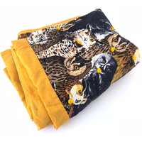 Vintage Eulen Druck Überwurf Decke ~ Babydecke Ringelblume Gelb Rustikale Cabin Decor Vintage Eulen Druck Überwurf Decke ~ Babydecke Ringelblume Gelb Rustikale Cabin Decor von VintageParamour