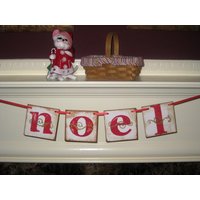 Noel Girlande Banner Schild Von Vintageparismarket Ecs von VintageParisMarket