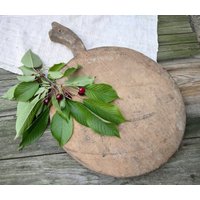 Schneidebrett Aus Holz Primitive Antike Küche Dekor Landhaus Antikes Käsebrett Bauernhaus Snack-Tablett Rustikaler Tisch von VintagePresents