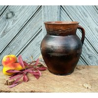 Vintage Topf Ton Vase Rustikale Keramik Krug Antik Landhaus Dekor Jubiläum Geschenk von VintagePresents