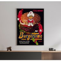 Burgertime 1982 Arcade Videospiel Retro Print Poster 18 X 24 Zoll von VintagePrints2021