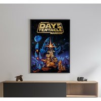 Day Of The Tentakel Maniac Mansion 1993 Retro Videospiel Poster 18 X 24 Zoll von VintagePrints2021