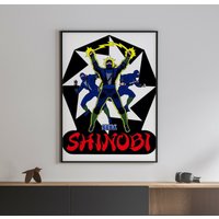 Shinobi 1989 Sega Arcade Retro Videospiel Poster 18 X 24 Zoll von VintagePrints2021