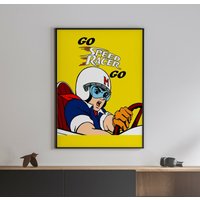 Speed Racer 1995 Namco Arcade Retro Videospiel Poster 18 X 24 Zoll von VintagePrints2021