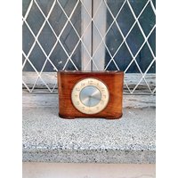 Seltene Mid Century Zeitspar Uhr von VintageResurgence