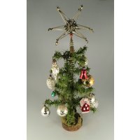 Antik Boho Böhmen Gans Feder Baum Tannenbaum + Gratis Geschenk Weihnachten Glas Ornamente Sehr Selten von VintageRetroEu