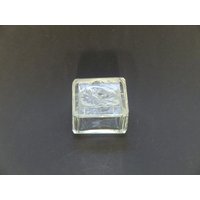 Boho Czech Art Deco Crystal Clear Cut Glas Pulverdose/Dose Mit Hermes Von Schlevogt von VintageRetroEu