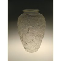 Boho Czech Libochovice Art Deco Glasvase Mit Blumen - Lalique Inspiriert von VintageRetroEu