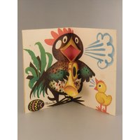 Boho Czech Vojtech Kubasta Ostern Wünsche Karte Papier Dekoration Pop-Up Ansicht Leporello Sehr Selten von VintageRetroEu