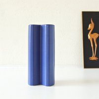 Asa Blaue Vintage Vase, Abstrakte Form, West Germany Keramik von VintageRetroVases