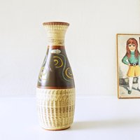 Braune Und Gelbe Mid Century Vase Von Bay Keramik von VintageRetroVases