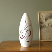 Carstens Arkona Vase L Mid-Century West-Germany Keramik Mit Abstraktem Dekor von VintageRetroVases