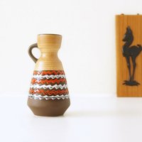 Dümler Und Breiden Karamellfarbene Mid Century Vase von VintageRetroVases