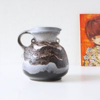 Dümler Und Breiden Mid Century Fat Lava Vase von VintageRetroVases