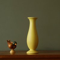 Gelbe Mid Century Vase, Westdeutsche Keramik von VintageRetroVases