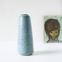 Gramann Römhild, Sea Green Mid Century Studio Vase, Ddr Keramik von VintageRetroVases