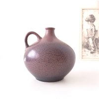 Mid Century Vase Mit Craquele Dekor von VintageRetroVases
