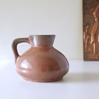 Otto, Rotbraune Mid-Century Vase, Westdeutsche Keramik von VintageRetroVases